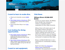 Tablet Screenshot of nittanydivers.org
